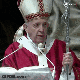 Pope Giving Speech At Microphone GIF