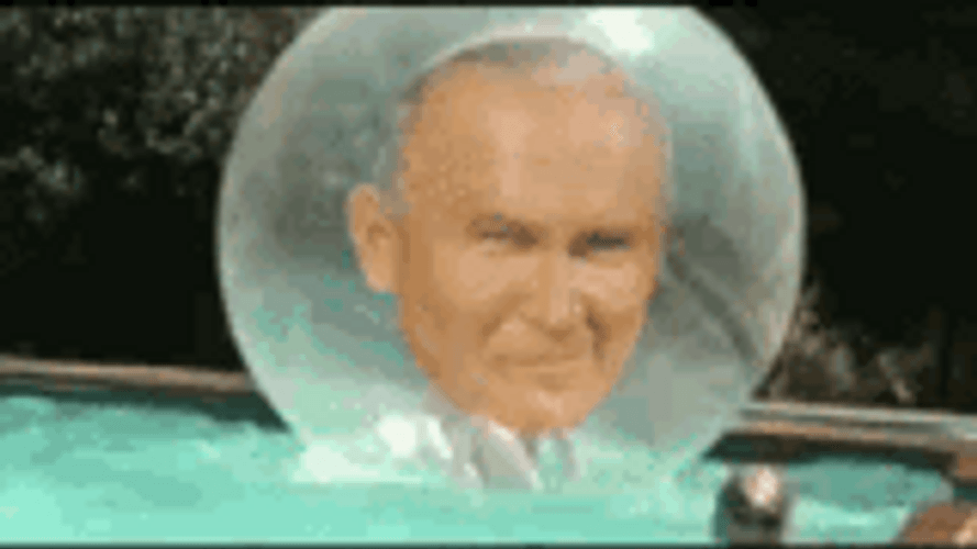 Pope John Paul II Bubble Balloon Mobile GIF