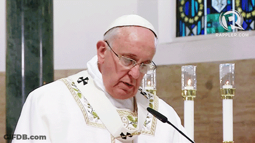 Pope Mobile Pope Francis Laughing GIF