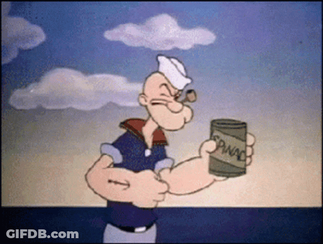 Popeye Enhanced Spinach GIF