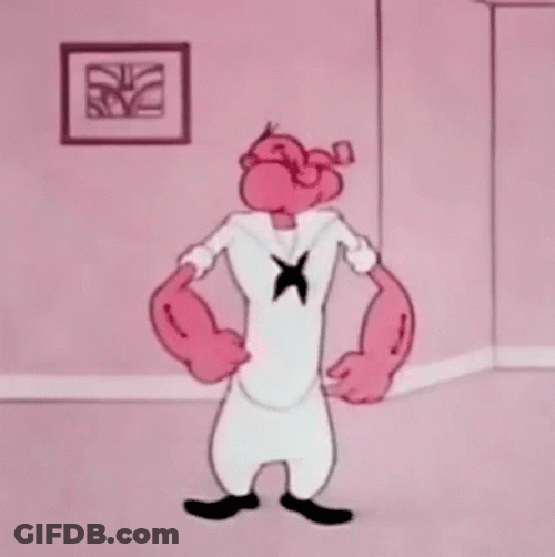 Popeye Fast Changing Clothes GIF