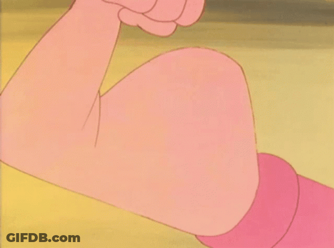 Popeye Muscle Bull Kick GIF