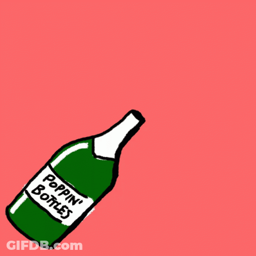 Poppin Bottles Work Anniversary Meme GIF