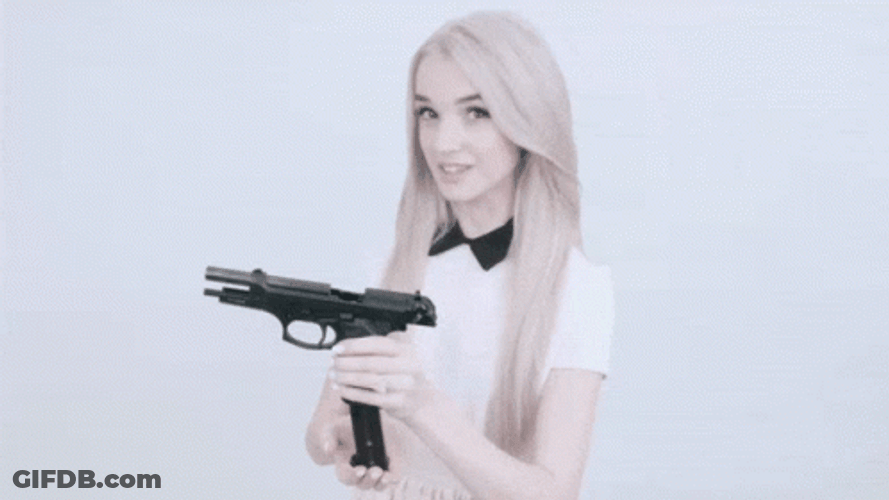 Poppy Loading And Clicking Gun GIF