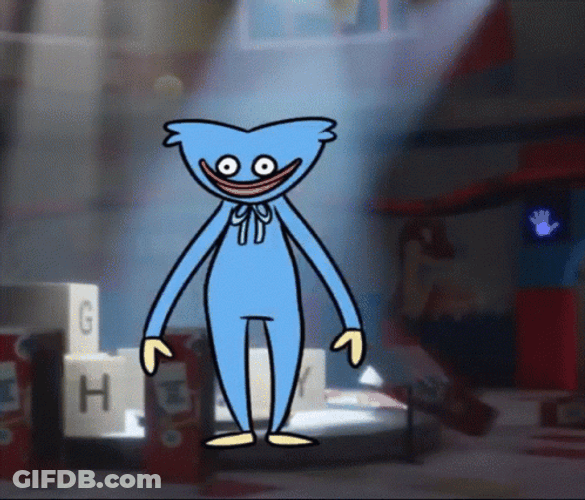 Poppy Playtime Huggy Wuggy Winking GIF