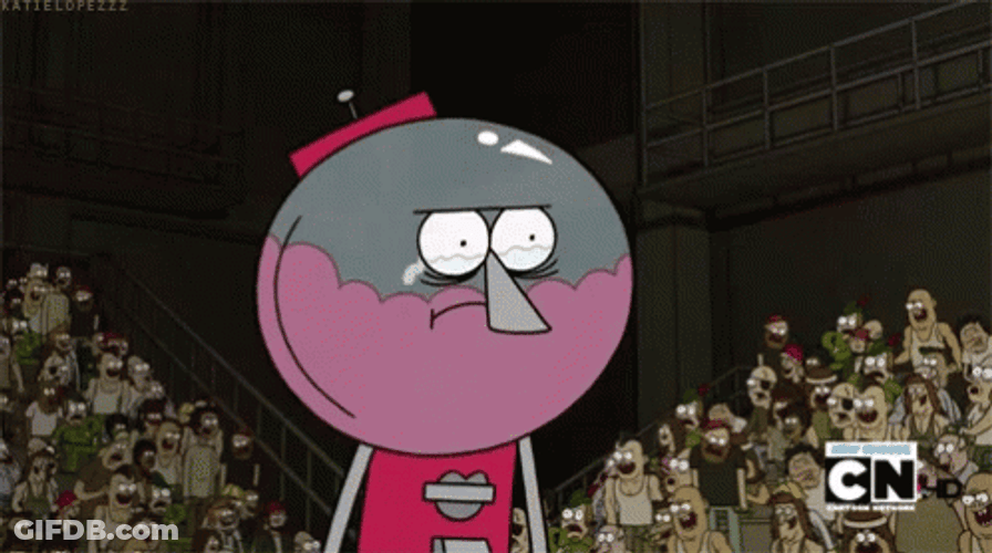 Pops Crying Regular Show GIF