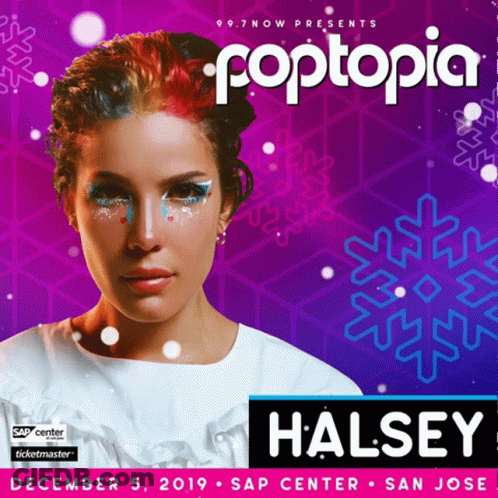 Poptopia Poster With Halsey GIF