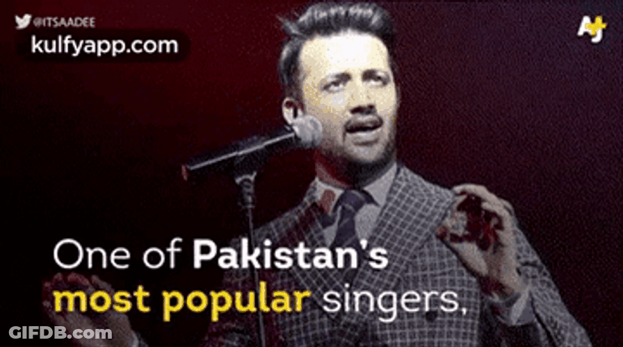 Popular Pakistan Singer Atif Aslam GIF
