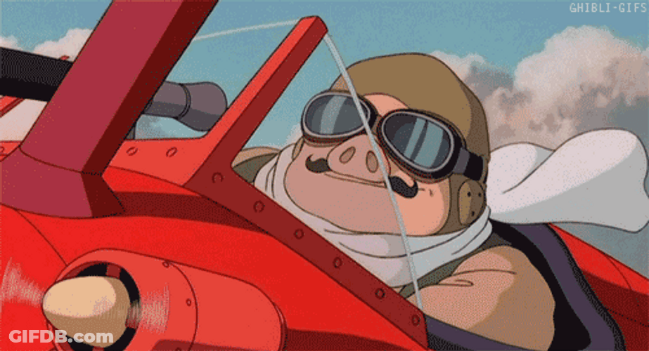 Porco Rosso Plane Thumbs Up GIF