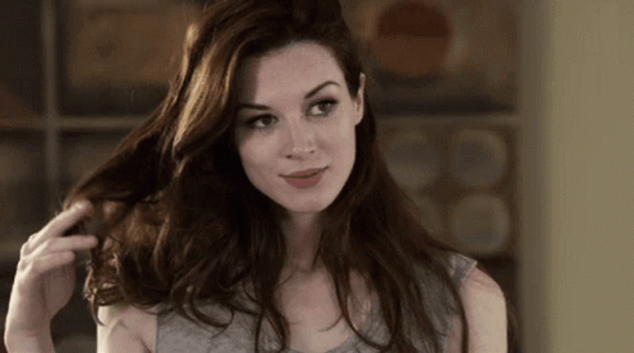 Pornographic Actress Stoya Playing With Hair GIF