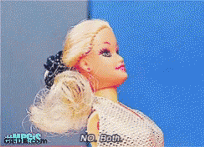 Porque No Los Dos Barbie Doll Armless Meme GIF
