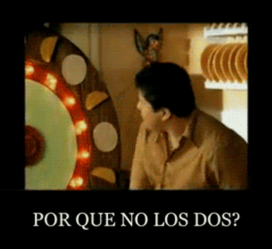 Porque No Los Dos Funny Commercial Meme GIF