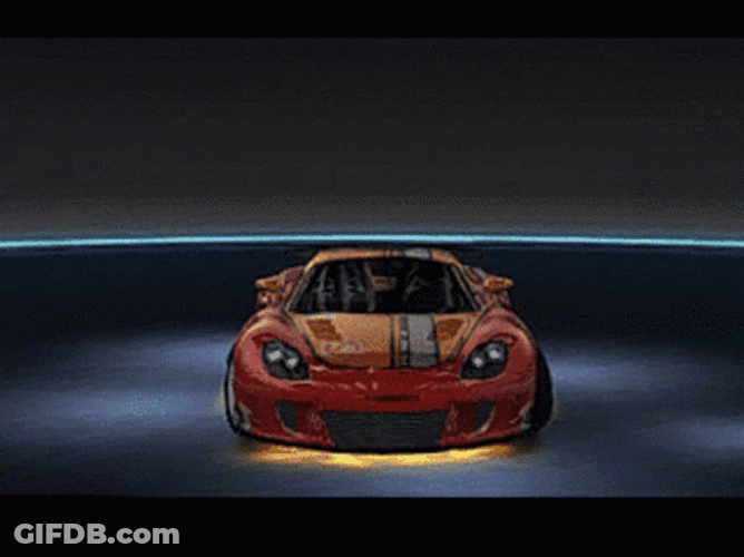 Porshe As Race Car GIF