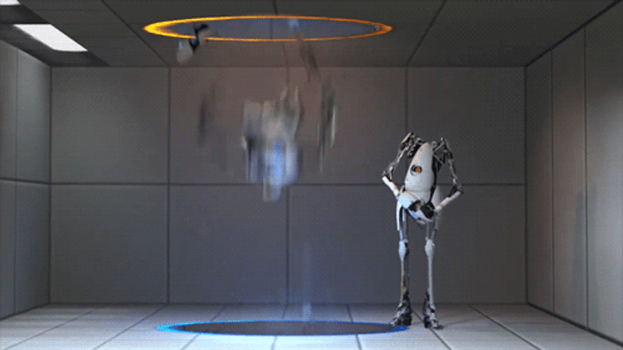 Portal 2 Funny Mistake GIF