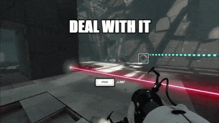 Portal 2 Opening Portals GIF