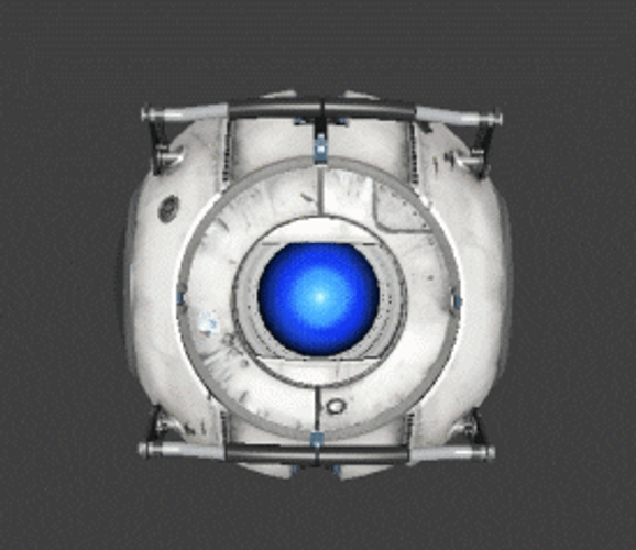 Portal 2 Shy Droid GIF