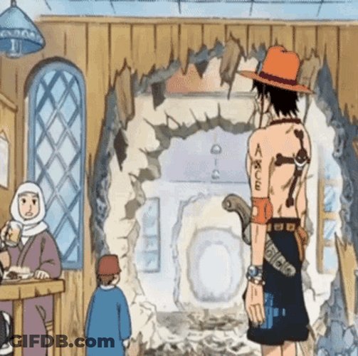 Portgas D Ace Bowing GIF
