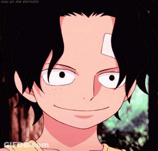 Portgas D Ace Giggling Smile GIF