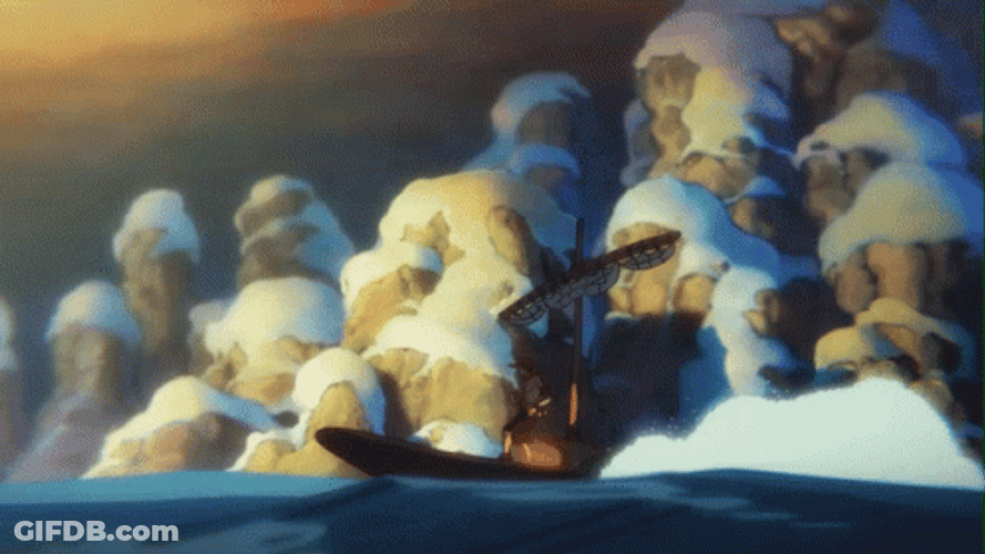 Portgas D Ace Sailing Alone GIF