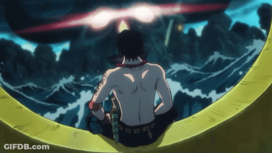 Portgas D Ace Sailing At Night GIF