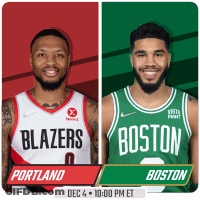 Portland And Boston Playing Dec 4Th 10:00 PM ET GIF