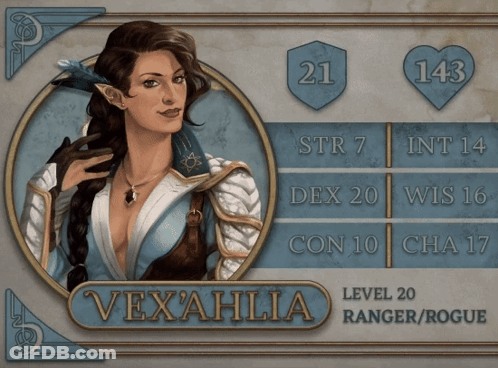 Portrait Of Woman With Name Vexahlia GIF