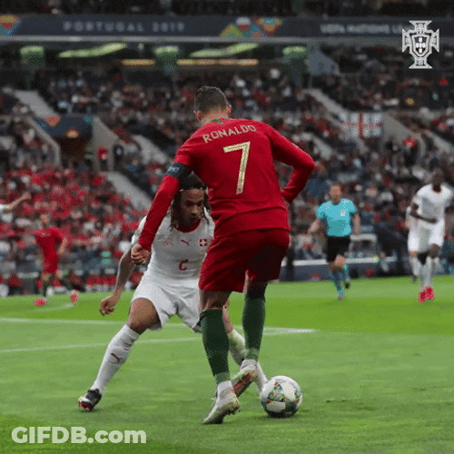 Portugal Football Ronaldo Nutmeg GIF