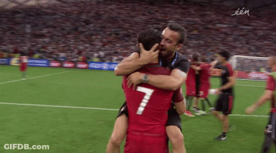 Portugal Poland Sports Hug GIF