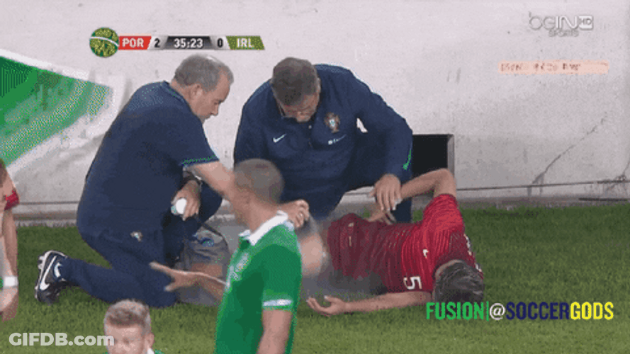 Portugal Spray Injury Fabio Coentrao GIF