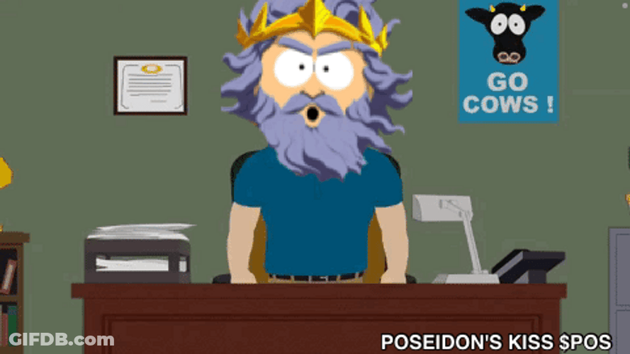 Poseidon's Kiss Being Mad At Office GIF