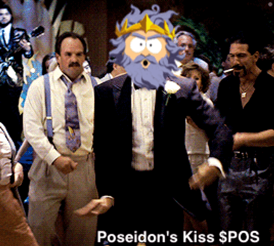 Poseidon's Kiss Dancing Wearing Black Suit GIF