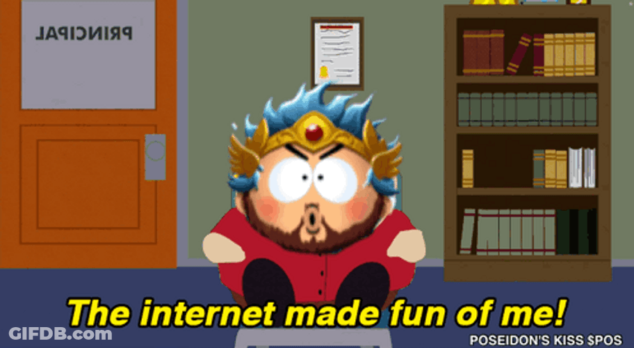 Poseidon's Kiss Internet Made Fun Of Me GIF