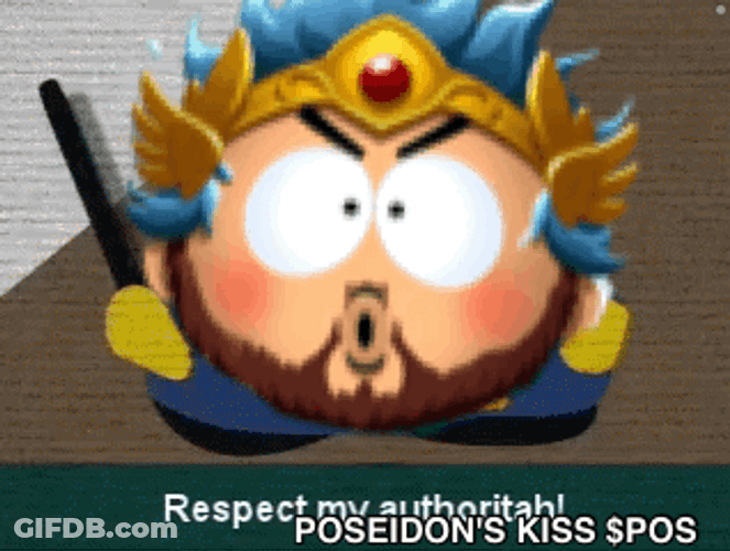 Poseidon's Kiss Respect My Authority GIF