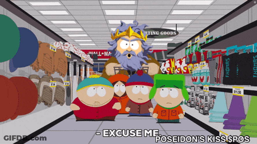 Poseidon's Kiss South Park GIF