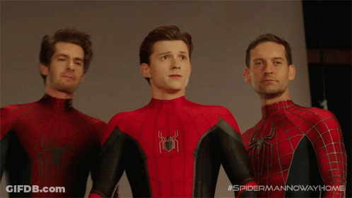 Posing For A Picture Spider Man GIF