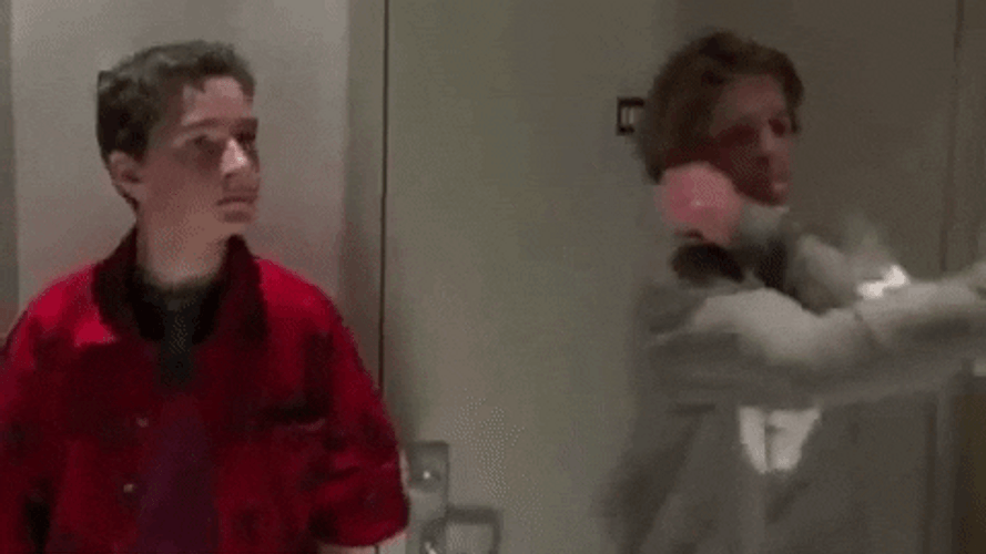 Posing Shia Labeouf With Friends GIF