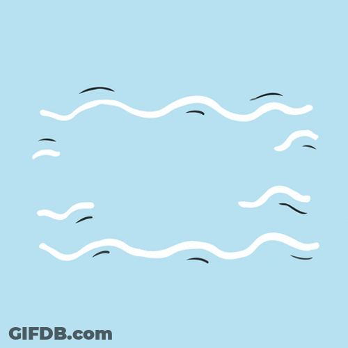 Positive Vibes Blue Wave Graphics Design GIF