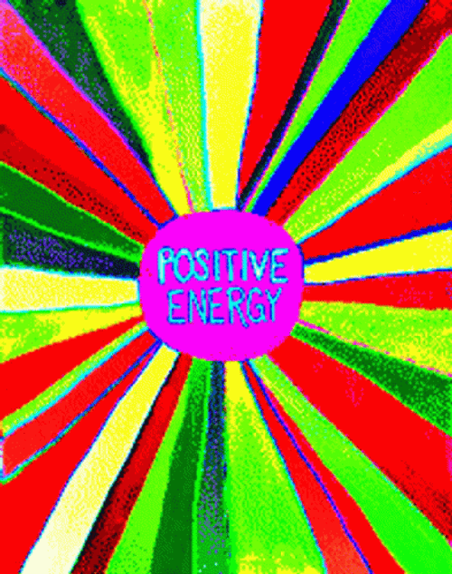 Positive Vibes Color Rays GIF