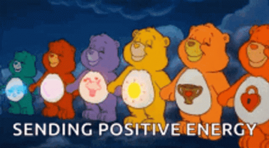 Positive Vibes Positive Energy Care Bears GIF