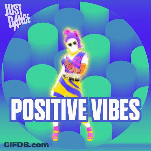 Positive Vibes Retro Dancing Just Dance GIF