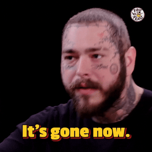 Post Malone And Its Gone Now GIF