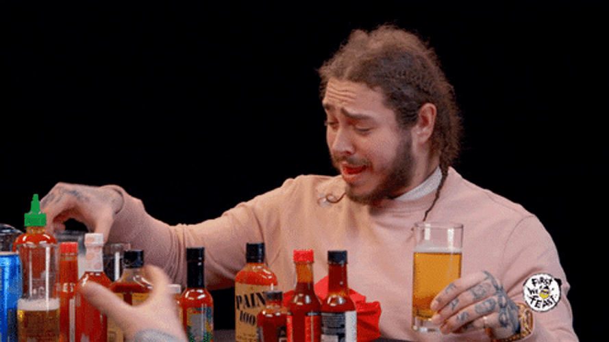 Post Malone Drinking Milk GIF