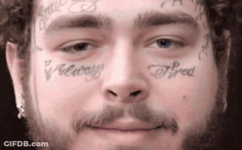 Post Malone Face Tattoo GIF