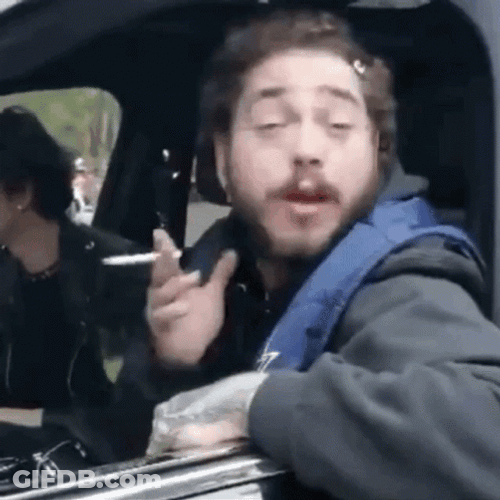 Post Malone Feeling Sleepy GIF
