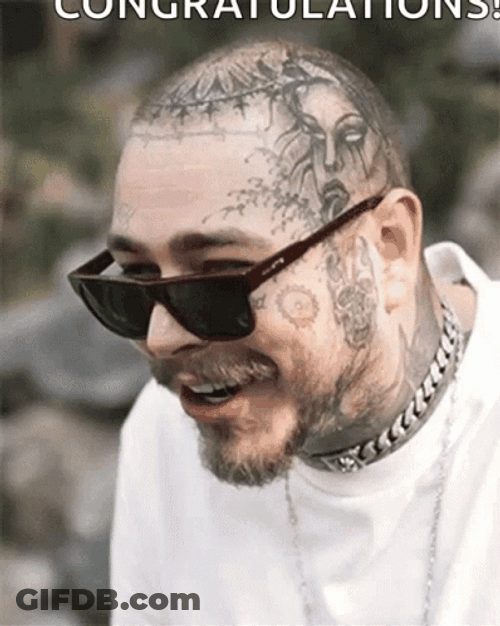 Post Malone Ray Bans Model GIF