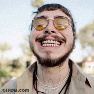 Post Malone Smile GIF