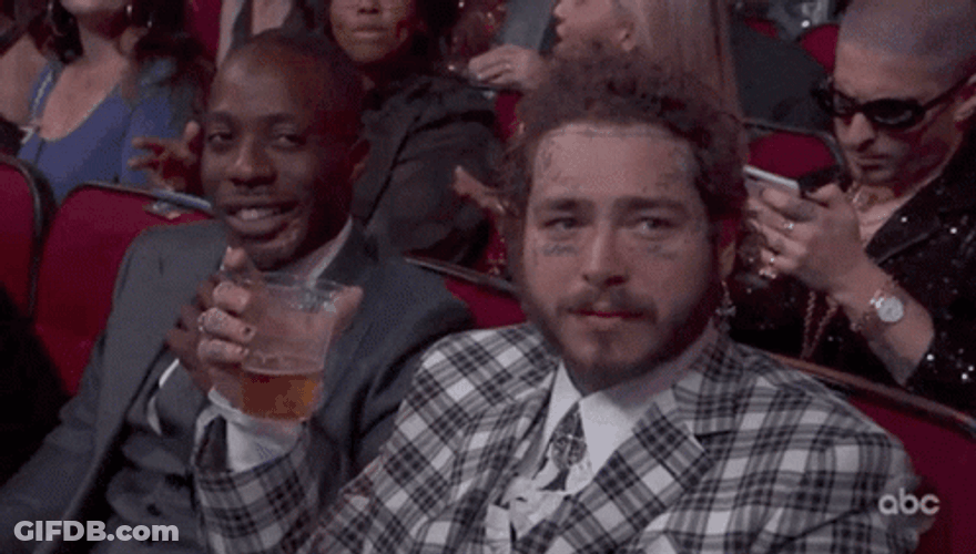 Post Malone Surprised GIF