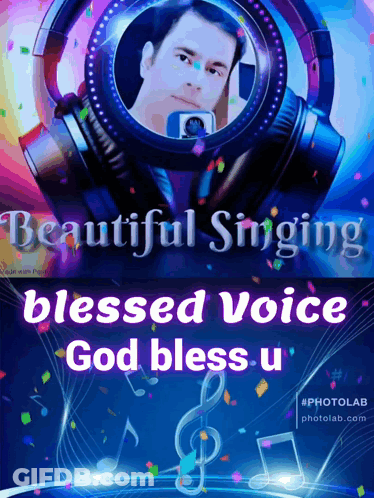 Poster Beautiful Singing Blessed Voice God Bless U GIF