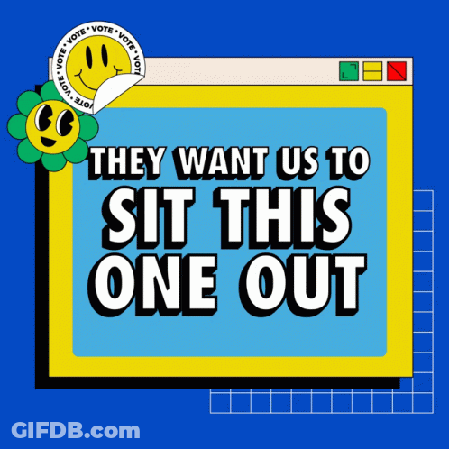 Poster Count On Us To Vote By Mail Emoji Holding Envelope GIF