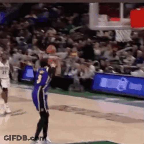 Poster Dunk Ring Hanging GIF